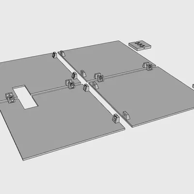 Cửa Ikea Kallax có bản lề dễ in