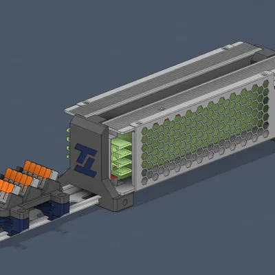 Giá đỡ din đôi cho bộ nguồn MeanWell UHP