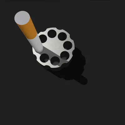 Giá đỡ xì gà hình súng lục để bàn