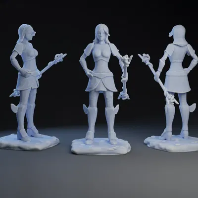 Tượng nữ pháp sư Lux trong League of Legends