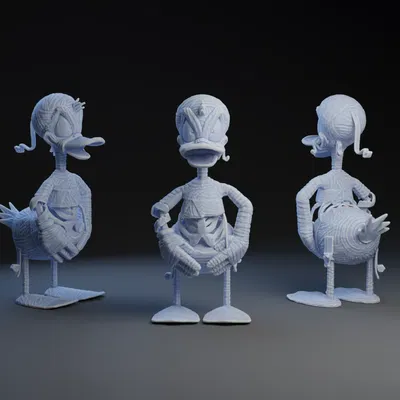 Vịt Donald xác ướp trong phong cách Halloween