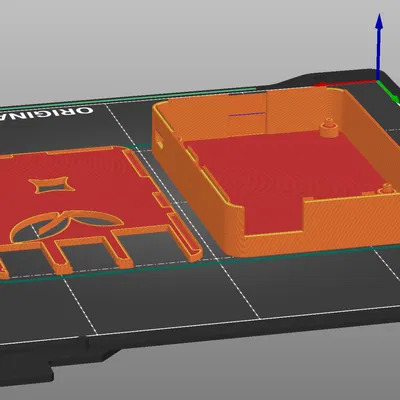 Vỏ máy Raspberry Pi 3 với lỗ cho nguồn và LAN