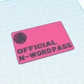 N-Word Pass - Thumbnail 2
