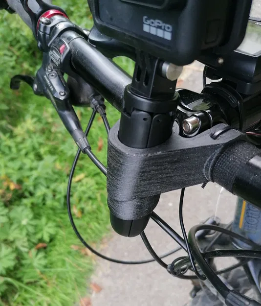 Giá đỡ chân máy GoPro gắn trên tay lái xe đạp 25mm - Image 1