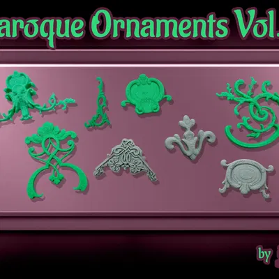 Đồ trang trí Baroque vol. 4 cho công trình thủ công