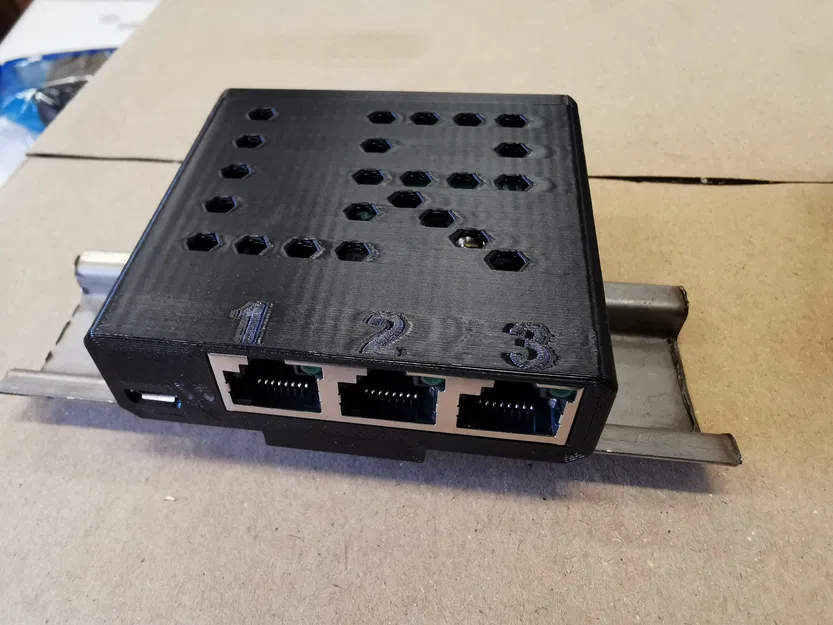 Vỏ DIN rail cho Mikrotik RB931m 2nD (hAP mini) - Image 2