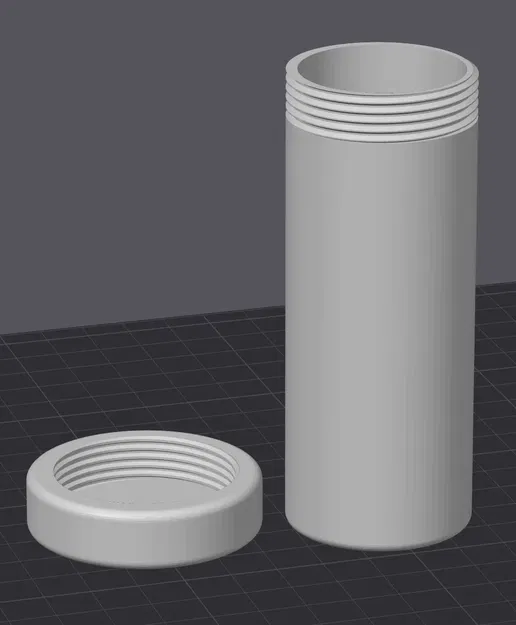 Ống/chậu với nắp vặn chắc chắn và dễ in - Image 2