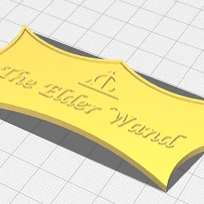 Bảng thông báo về cây đũa quyền năng nhất với biểu tượng...