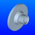 Bánh xe và trục tích hợp cho giá phơi đồ - Thumbnail 5
