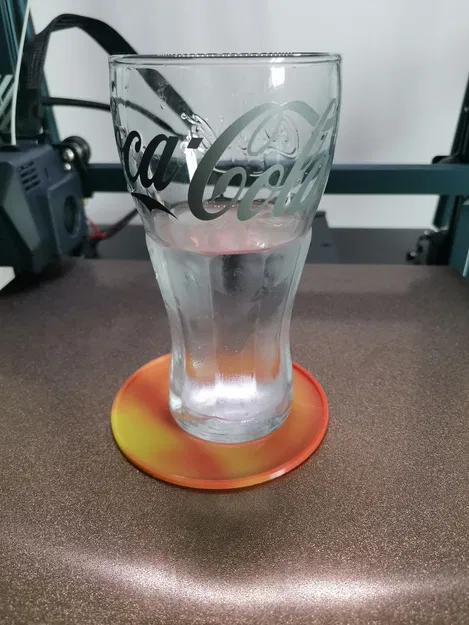 Đế ly đổi màu đơn giản bằng kính - Image 2