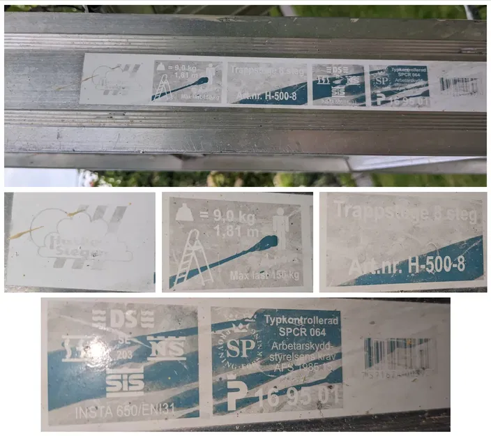 Đế thay thế cho thang nhôm "Harbo Stegen H-500-8 - Image 5