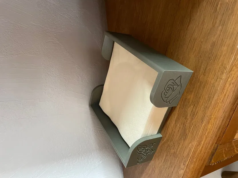 Giá đỡ khăn ăn hình bướm và hoa hồng 160mm x 160mm - Image 1