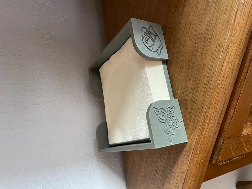 Giá đỡ khăn ăn hình bướm và hoa hồng 160mm x 160mm - Image 2