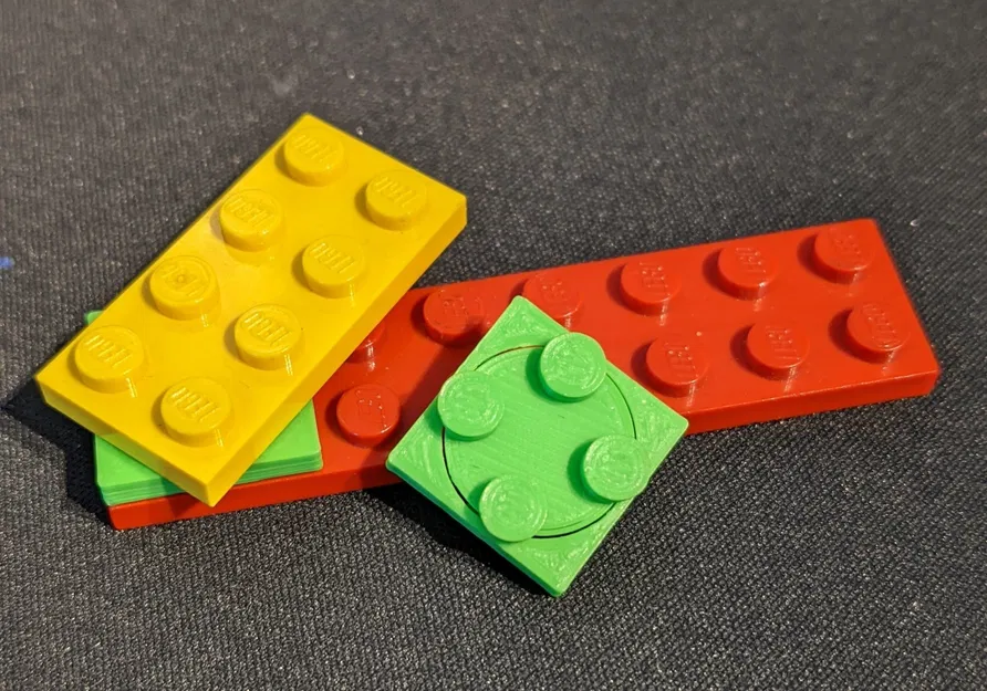 Đĩa xoay 2x2 tương thích Lego in tại chỗ - Image 1