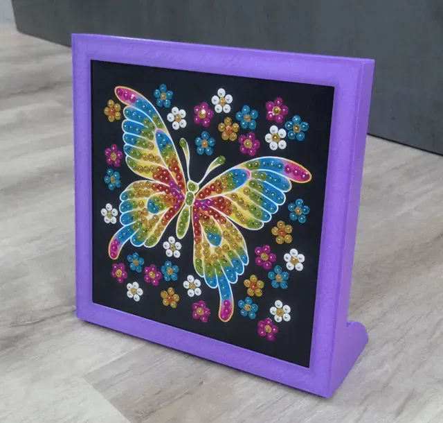 Khung hình trang trí bằng sequins 200mm x 200mm x 18.5mm - Image 1