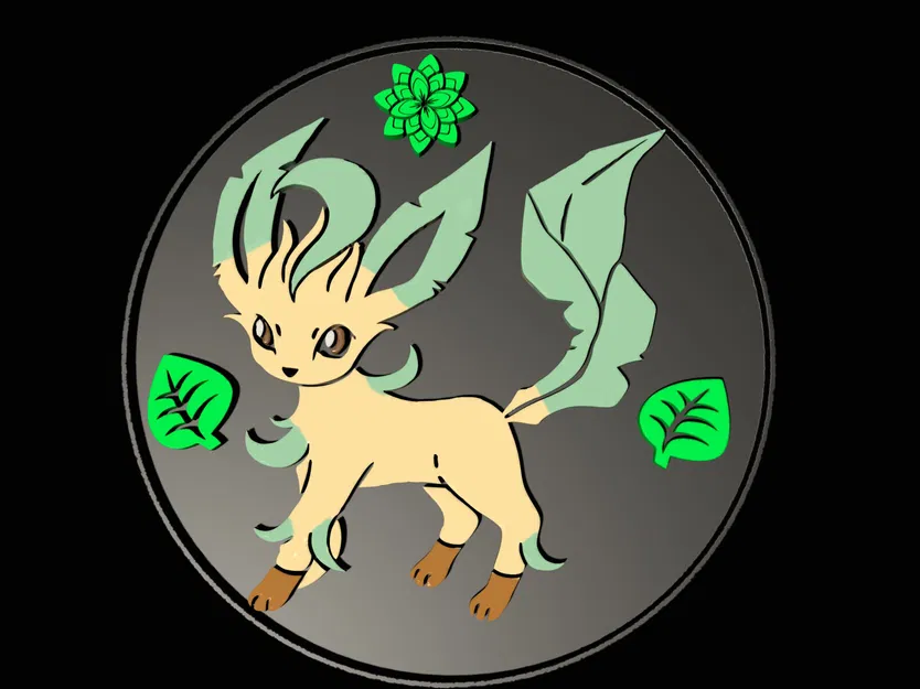 Giá đỡ ly Leafeon từ pokemon - Image 1