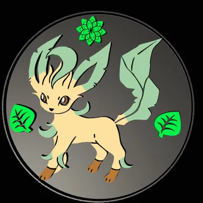 Giá đỡ ly Leafeon từ pokemon