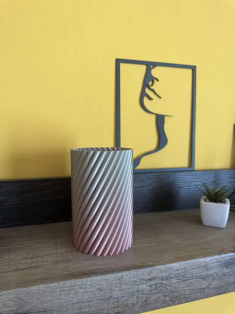 Bình hoa xoắn ốc cho in 3D phong cách vase - Image 1