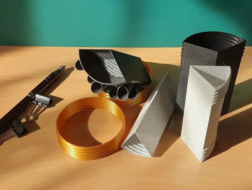 Giá đỡ bút kiểu chậu hoa đa năng với ngăn chia - Image 3