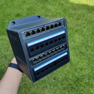 Tủ patch đôi 16 cổng tích hợp switch TP Link