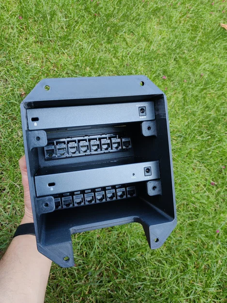 Tủ patch đôi 16 cổng tích hợp switch TP Link - Image 2