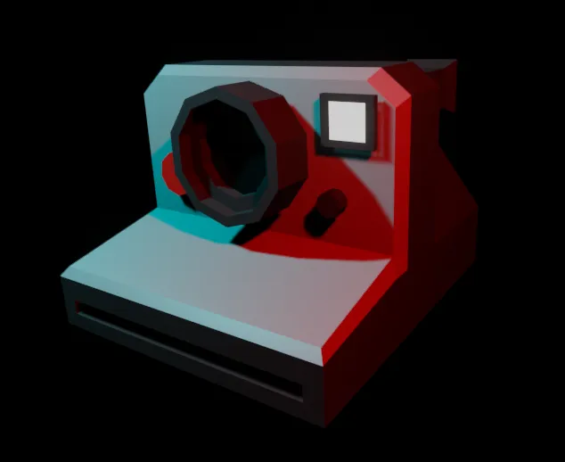 Máy ảnh Polaroid low poly tùy chỉnh theo ý thích - Image 2