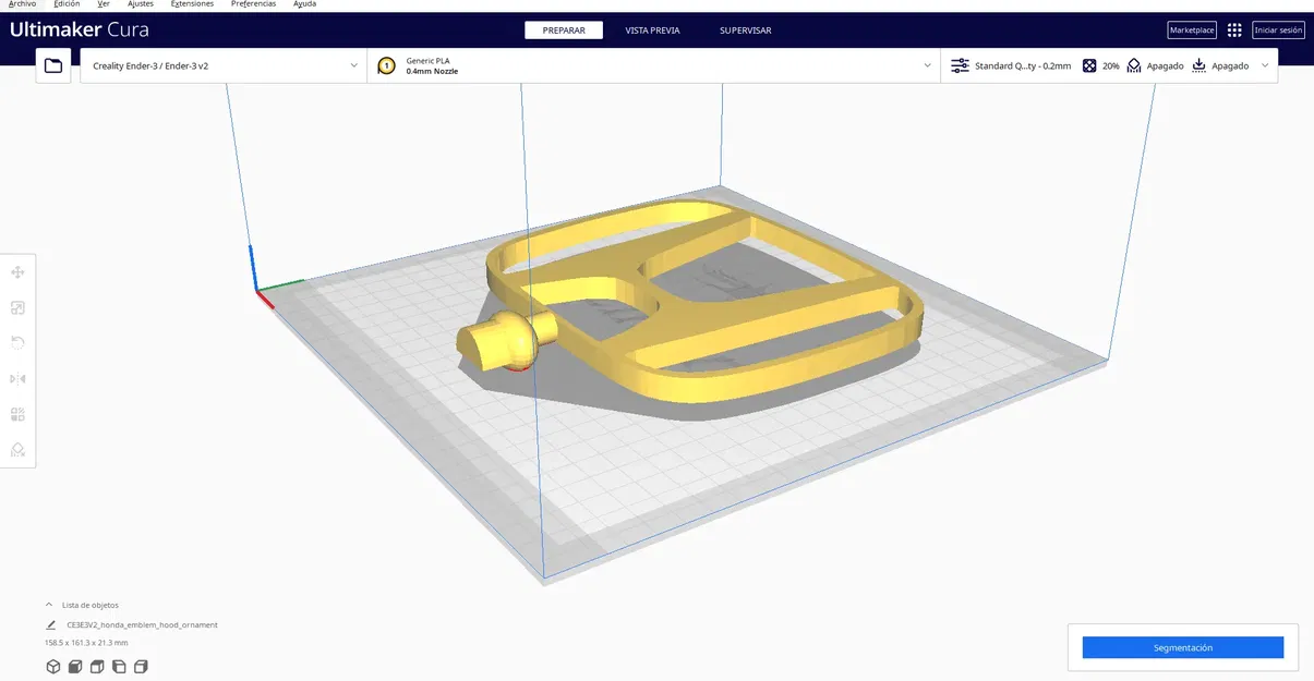 Nắp trang trí mui xe Honda 3D - Image 1