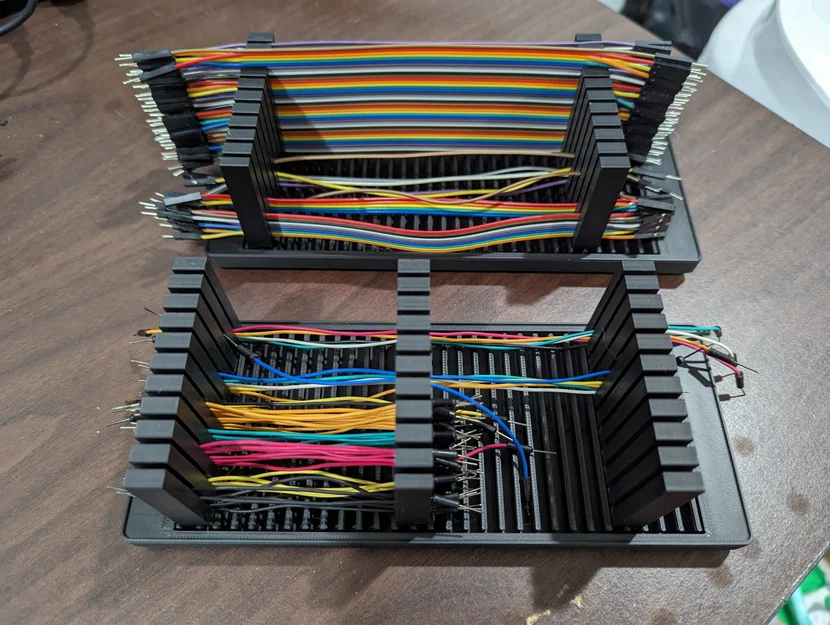 Giá đỡ dây nhảy Gridfinity điều chỉnh độ dài với 10 khe cắm - Image 1