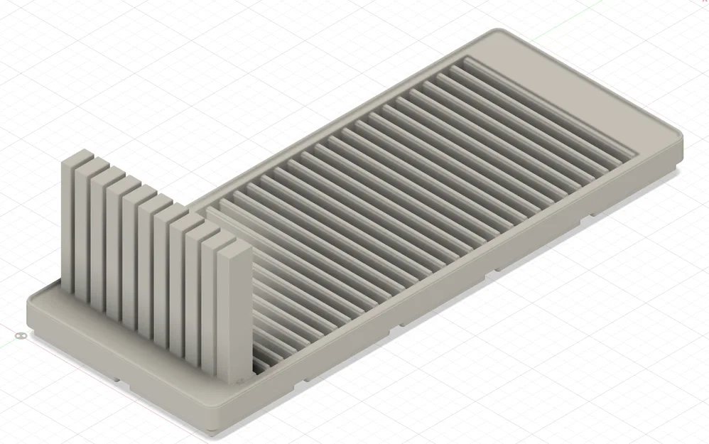 Giá đỡ dây nhảy Gridfinity điều chỉnh độ dài với 10 khe cắm - Image 2