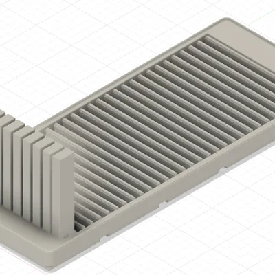 Giá đỡ dây nhảy Gridfinity điều chỉnh độ dài với 10 khe cắm