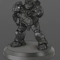 Mô hình nhân vật lính Terran với đế chéo - Thumbnail 2