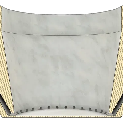 Chậu cây vuông nội thất với hệ thống thoát nước tích hợp