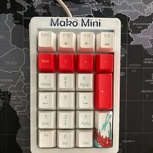 Bàn phím số Mako Mini với 4 phím macro bổ sung
