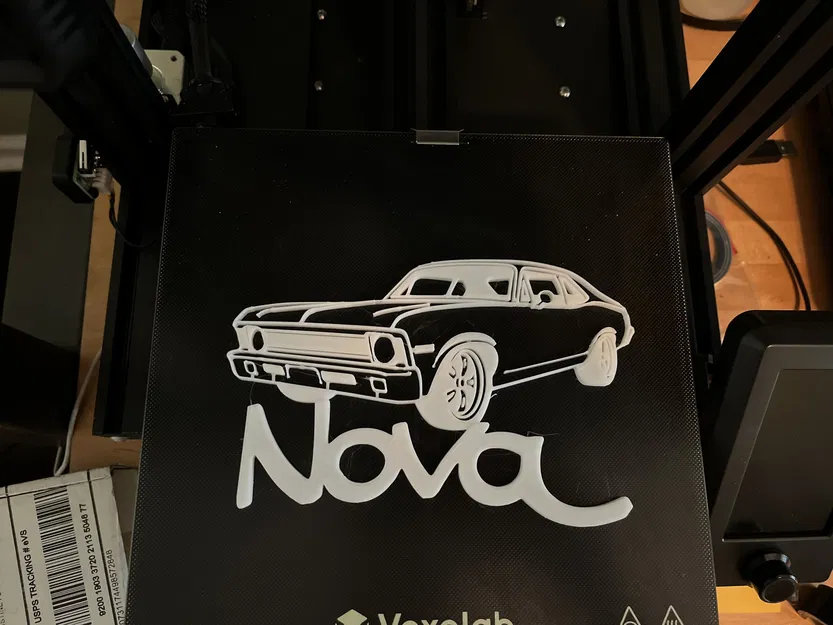 Cắt hình Chevy Nova 69 đơn giản cho bàn làm việc - Image 1