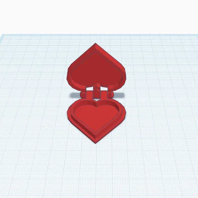 Vỏ trái tim bản lề cần hỗ trợ in 3D