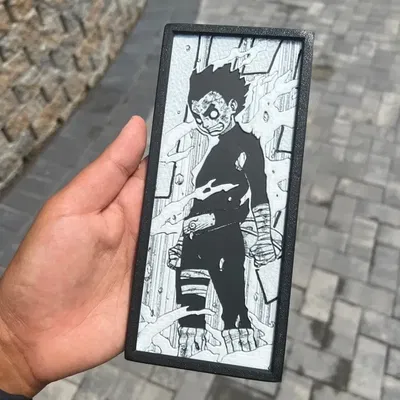 Nhân vật Rock Lee trong panel manga Naruto