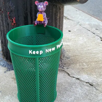 Thùng rác thành phố New York dùng làm đựng kẹo và bút