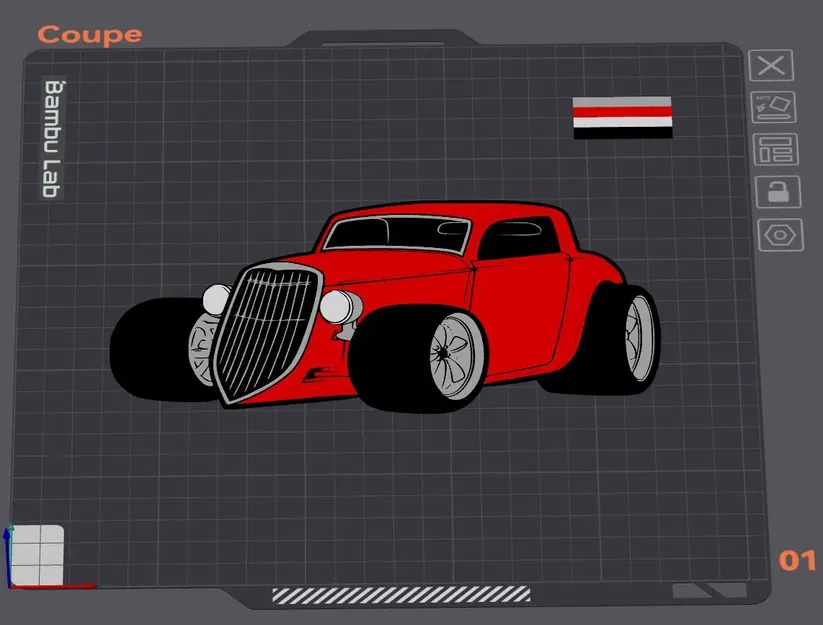 In 2D của Ford Coupe Hotrod - Image 1