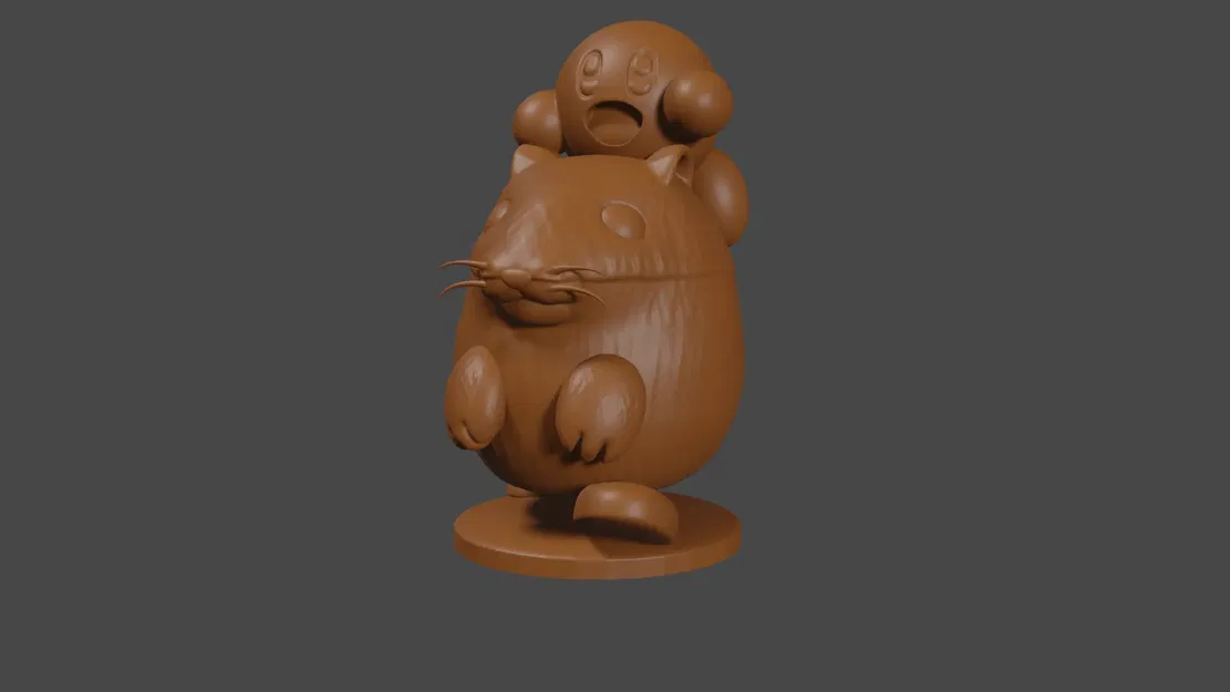 Mô hình Rick the Hamster phong cách Kirby cho DnD - Image 1