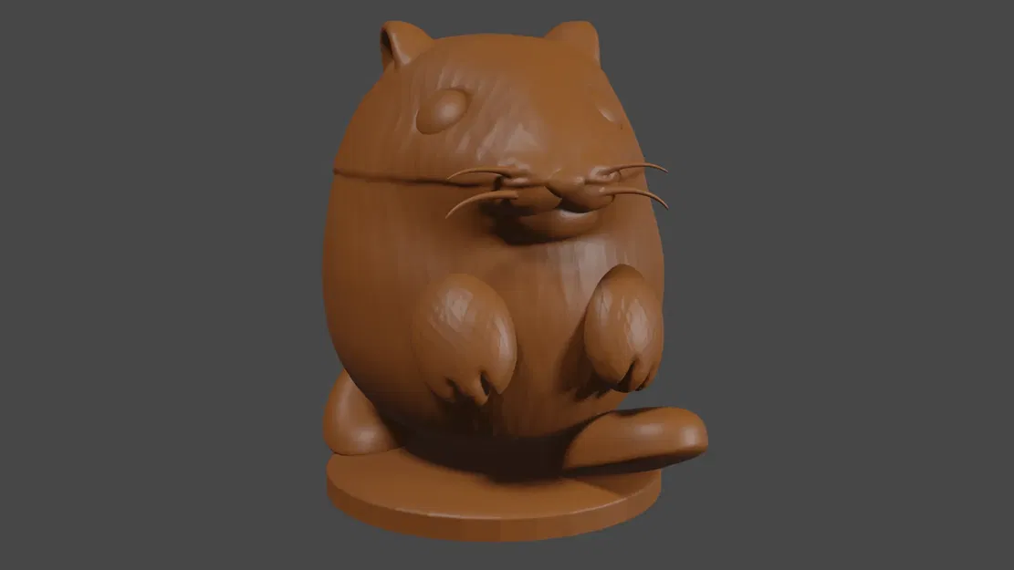 Mô hình Rick the Hamster phong cách Kirby cho DnD - Image 2