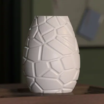 Bình hoa với họa tiết đá độc đáo