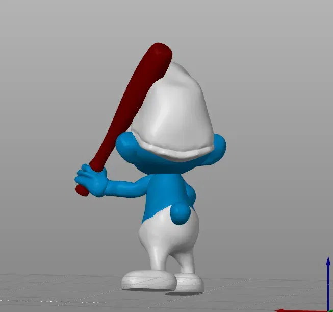 Nhân vật Smurf chơi bóng chày trong phong cách hoạt hình - Image 2