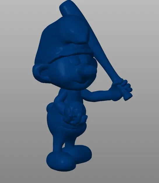 Nhân vật Smurf chơi bóng chày trong phong cách hoạt hình - Image 4