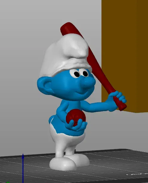 Nhân vật Smurf chơi bóng chày trong phong cách hoạt hình - Image 5