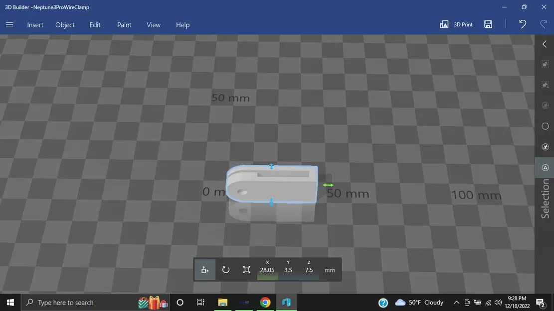 Kẹp dây cho đầu in Elegoo Neptune 3 Pro - Image 1