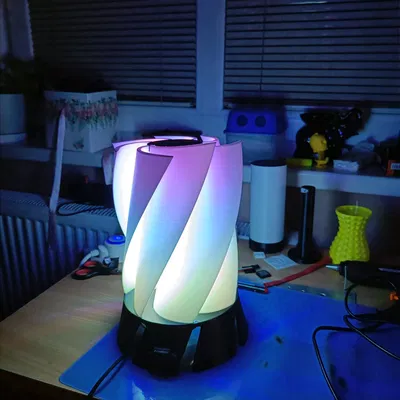 Remix đèn turbine RGB cho mic max4466 và nút nhấn