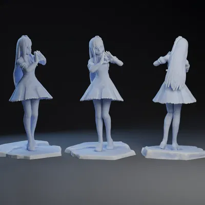 Nhân vật Ai từ Oshi No Ko với chất liệu Uv Textures