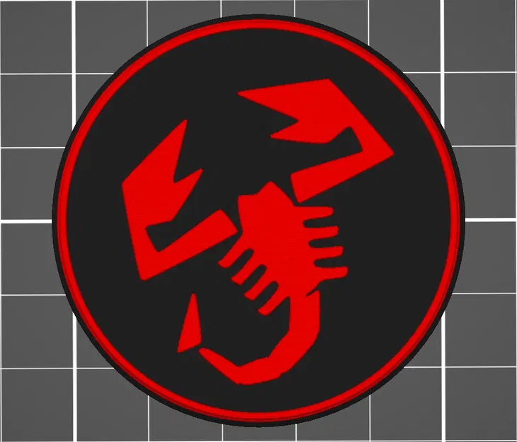 Nắp bánh xe Abarth 43mm với logo bọ cạp - Image 2