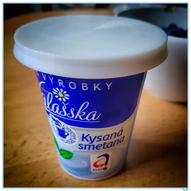 Nắp đậy cho hộp sữa chua và kem đường kính 75 mm - Image 1