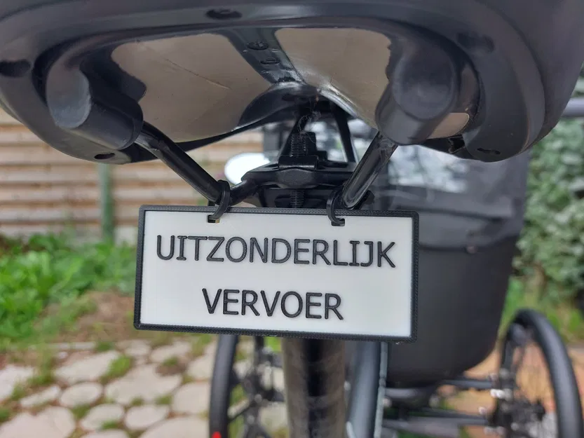 Biển số xe đạp tùy chỉnh với 2 kích thước khác nhau - Image 1